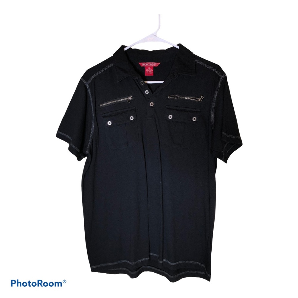 Montage Men’s Polo Shirt Medium
